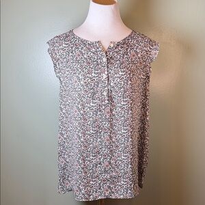 Floral Print Sleeveless Top